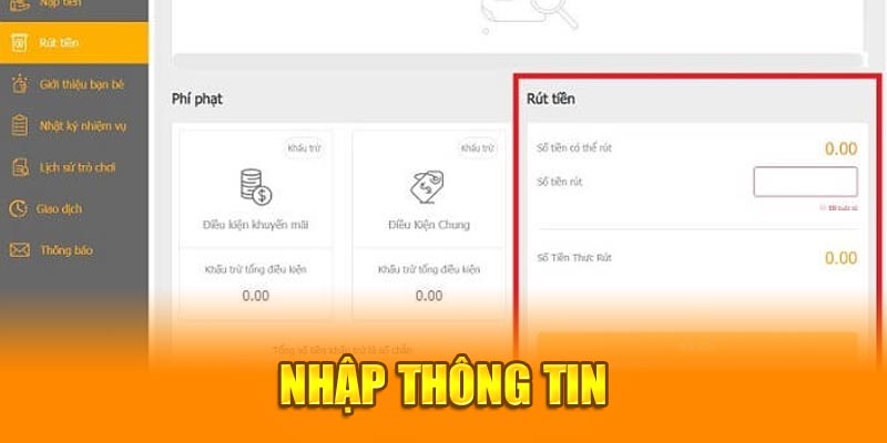 Nhập thông tin